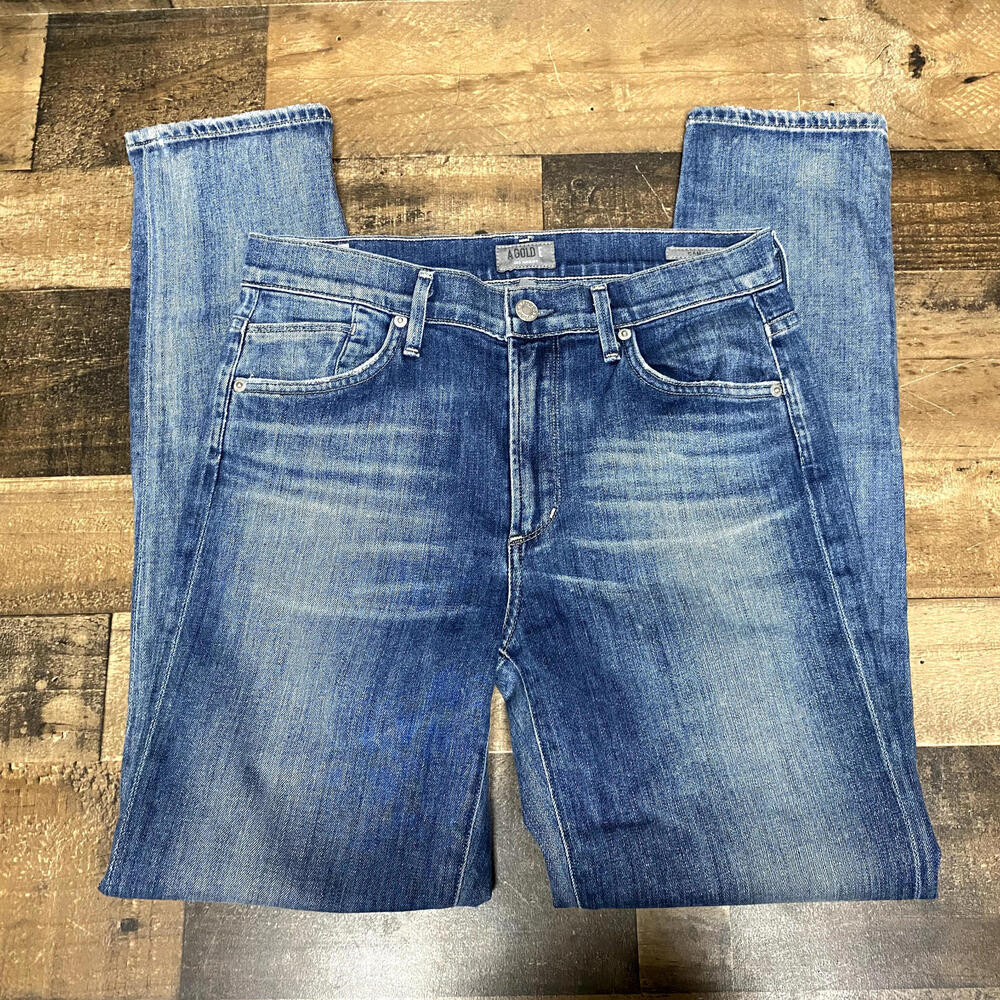 Agolde Women's Size 28 Medium Wash Blue Straight Leg Jeans Ankle USA